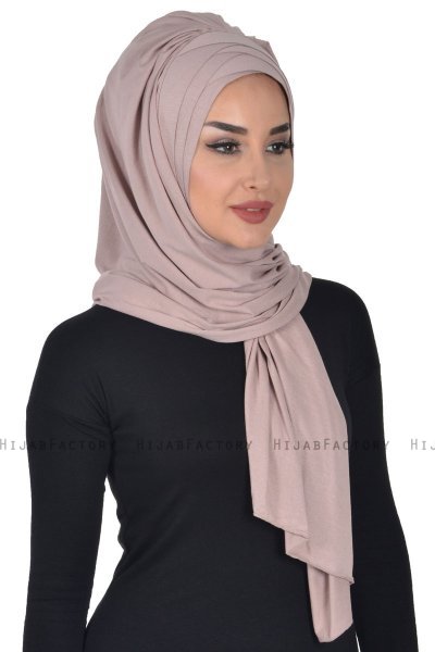 Tamara - Taupe Practical Cotton Hijab
