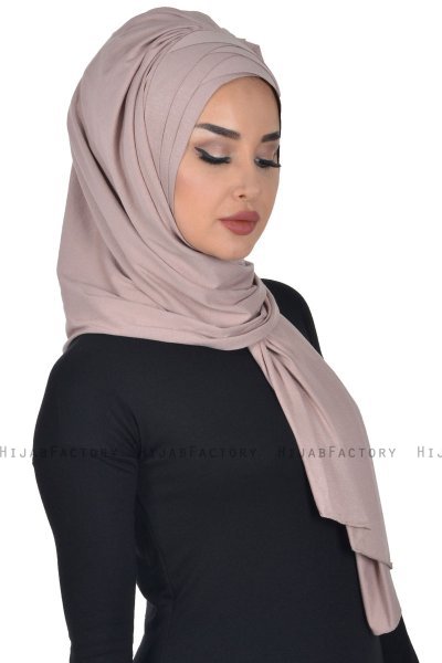 Tamara - Taupe Practical Cotton Hijab