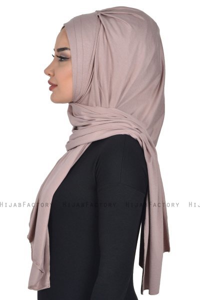 Tamara - Taupe Practical Cotton Hijab