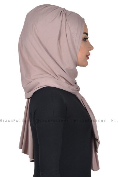 Tamara - Taupe Practical Cotton Hijab
