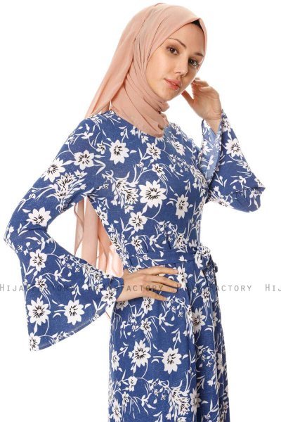 Turna - Blue Floral Dress