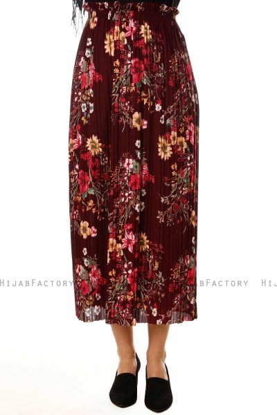 Yamina - Floral Purple Skirt - Burun