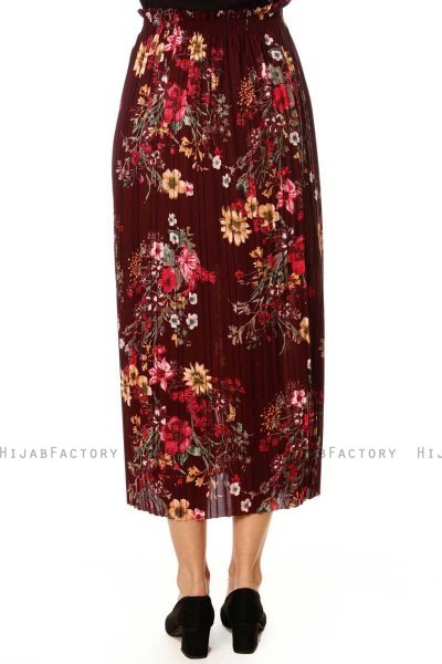 Yamina - Floral Purple Skirt - Burun