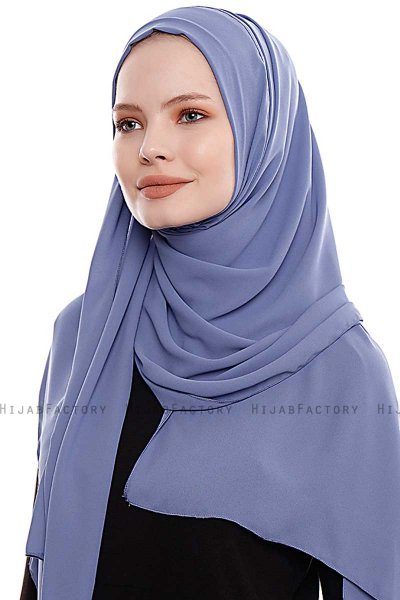 Yara - Indigo Practical One Piece Crepe Hijab