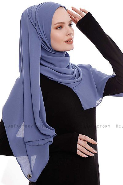 Yara - Indigo Practical One Piece Crepe Hijab