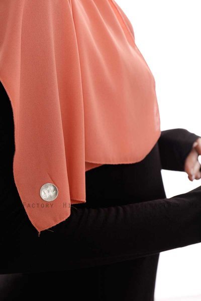 Yara - Salmon Practical One Piece Crepe Hijab