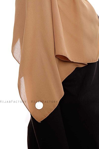 Yara - Light Caramel Practical One Piece Crepe Hijab