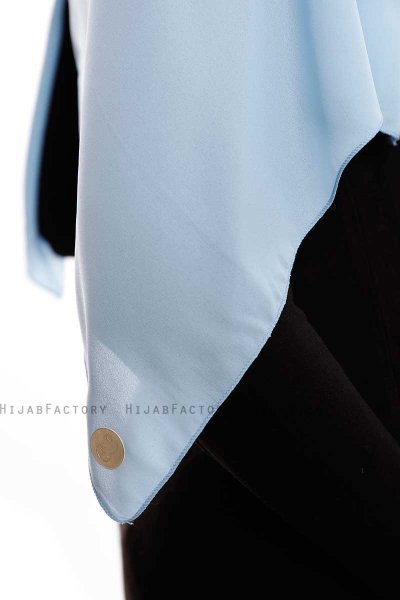 Yara - Light Blue Practical One Piece Crepe Hijab