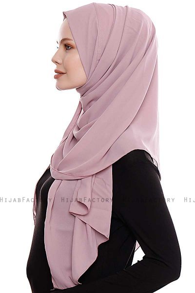 Yara - Dark Pink Practical One Piece Crepe Hijab