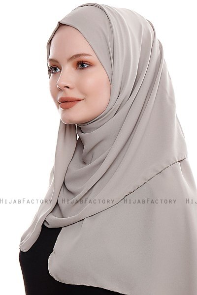 Yara - Sand Practical One Piece Crepe Hijab