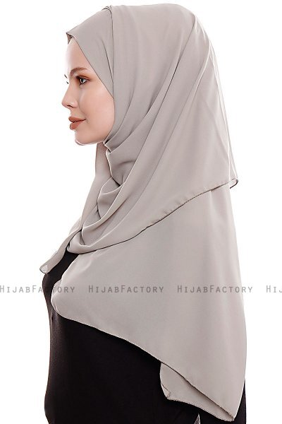 Yara - Sand Practical One Piece Crepe Hijab