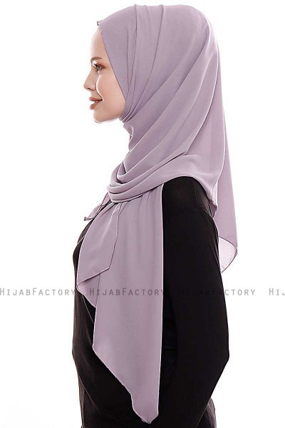 Yara - Stone Grey Practical One Piece Crepe Hijab
