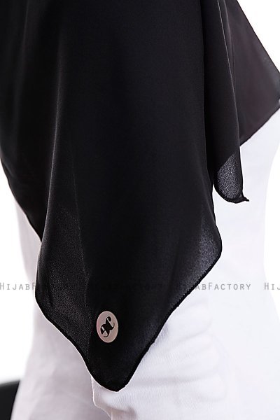 Yara - Black Practical One Piece Crepe Hijab