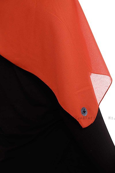 Yara - Brick Red Practical One Piece Crepe Hijab