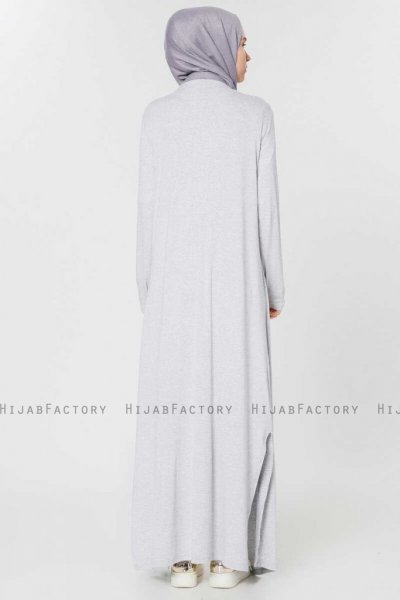 Yasmin Grå Lång Cardigan Miss Halima 280088d