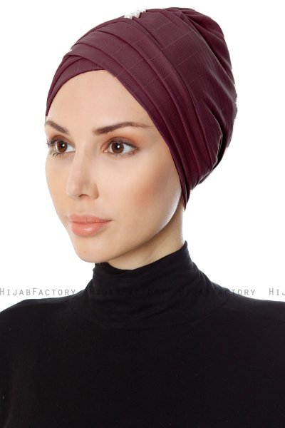 Yonca - Plum Turban