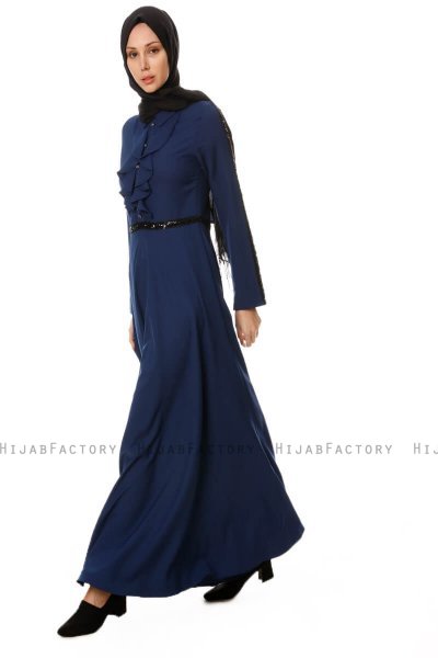 Yussra - Navy Blue Dress - Burun