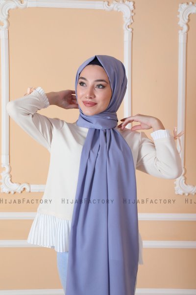 Zahra - Denim Crepe Hijab - Mirach