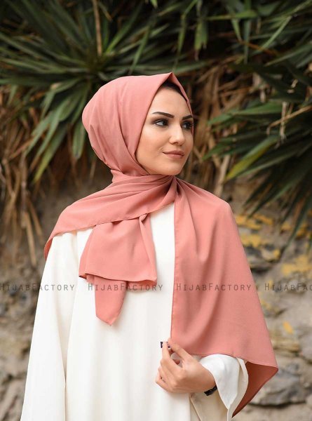 Zahra - Dusky Rose Crepe Hijab - Mirach