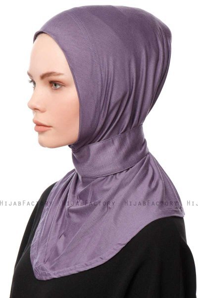Zeliha - Purple Practical Viskos Hijab