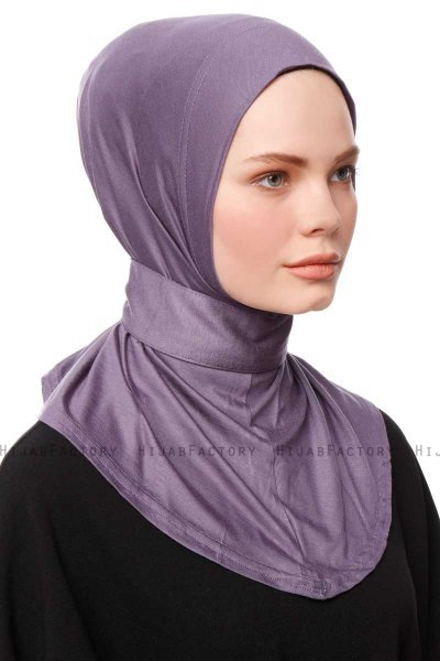 Zeliha - Purple Practical Viskos Hijab