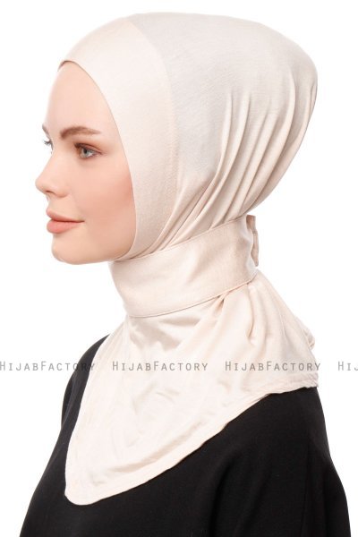 Zeliha - Light Beige Practical Viskos Hijab