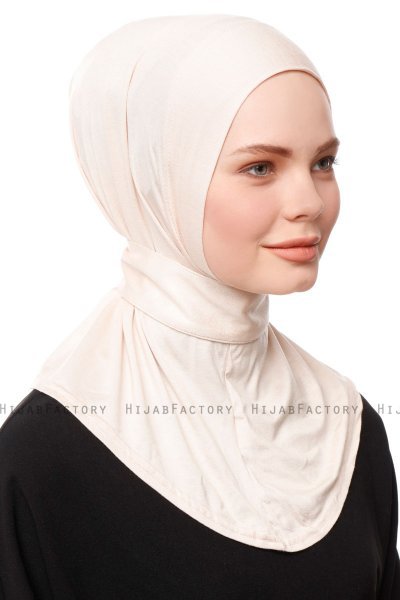 Zeliha - Light Beige Practical Viskos Hijab