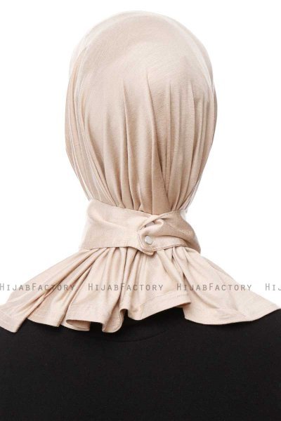 Zeliha - Light Taupe Practical Viskos Hijab