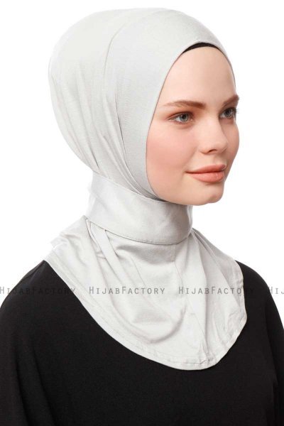 Zeliha - Light Grey Practical Viskos Hijab