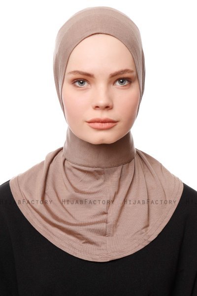 Zeliha - Dark Taupe Practical Viskos Hijab