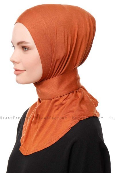Zeliha - Brick Red Practical Viskos Hijab