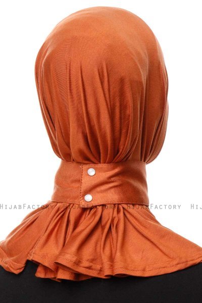 Zeliha - Brick Red Practical Viskos Hijab