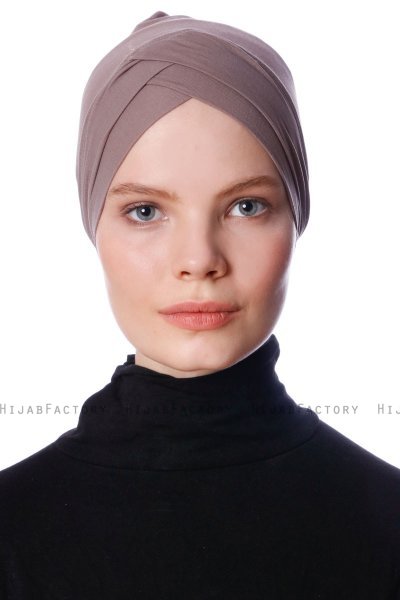 Zeynep - Dark Taupe Parizien Underscarf - Ecardin
