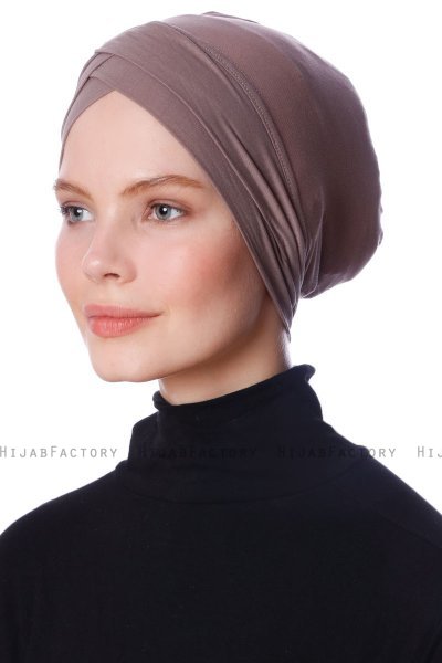 Zeynep - Dark Taupe Parizien Underscarf - Ecardin
