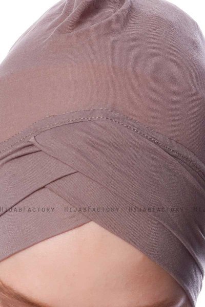 Zeynep - Dark Taupe Parizien Underscarf - Ecardin
