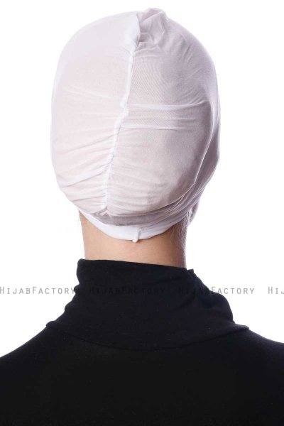 Zeynep - White Parizien Underscarf - Ecardin