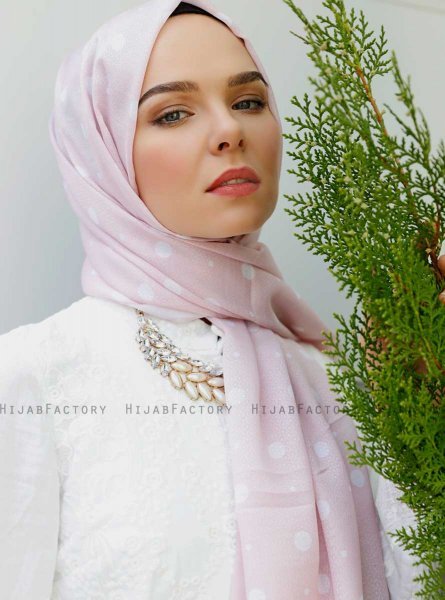 Zinera - Pink Patterned Hijab - Sal Evi
