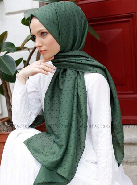 Malika - Dark Green Hijab - Sal Evi