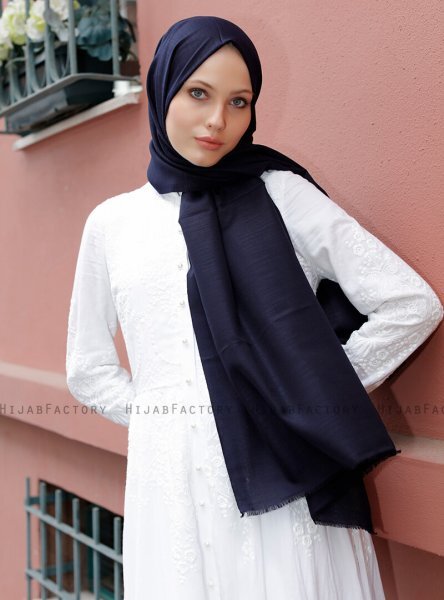 Zaina - Navy Blue Hijab - Sal Evi